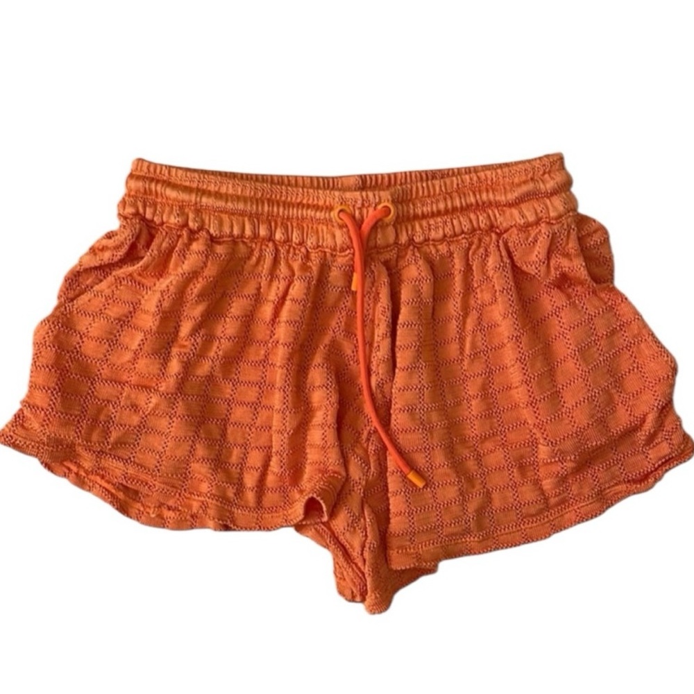 Triangl Swimwear Bright Orange Athletic Shorts